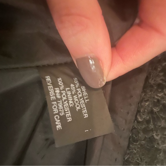 Anne Klein Wool button down coat peacoat - Picture 4 of 4